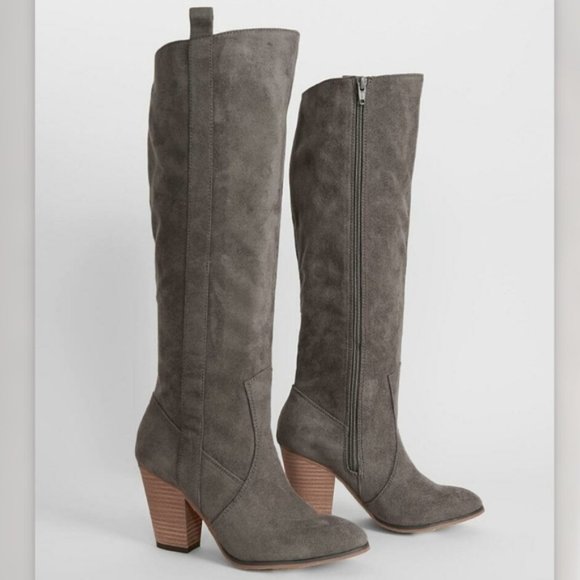Anthropologie Shoes - Farylrobin Faux suede Cody Riding Boots